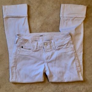 Hudson Ginny Straight Crop Cuffed Jeans sz 28